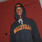 Champion Sweat capuche Noir Rouge et Or 'Belleville' Champion