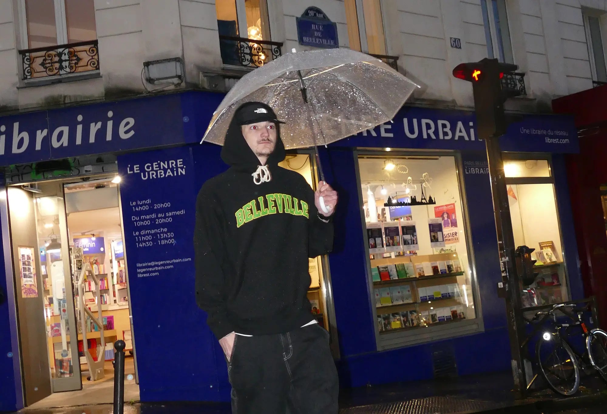 Champion Sweat capuche Noir et vert 'Belleville' Champion