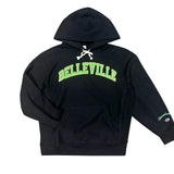 Champion Sweat capuche Noir et vert 'Belleville' Champion