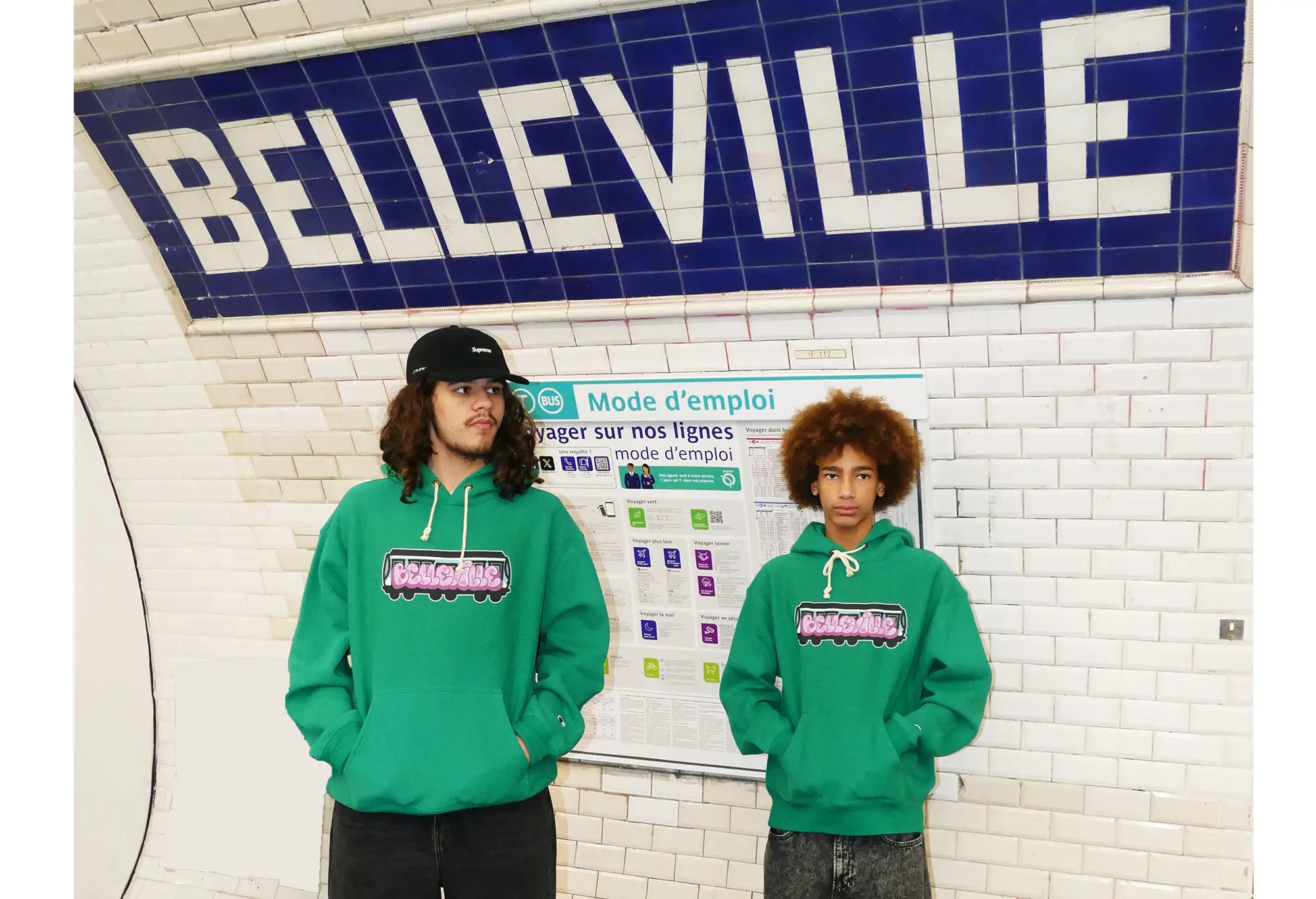 Champion Sweat capuche Vert 'Belleville' Metro Champion