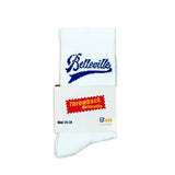 Chaussettes Belleville Blanche et Bleu Throwback