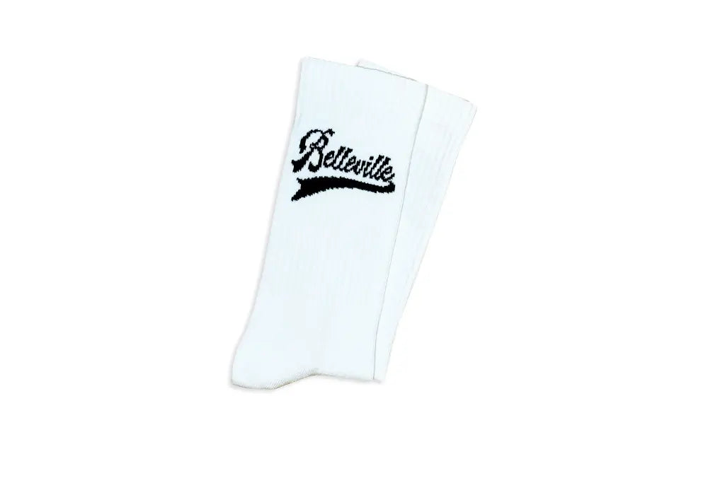 Chaussettes Belleville Blanche et Noir Throwback