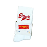 Chaussettes Belleville Blanche et Rouge Throwback