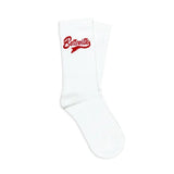Chaussettes Belleville Blanche et Rouge Throwback