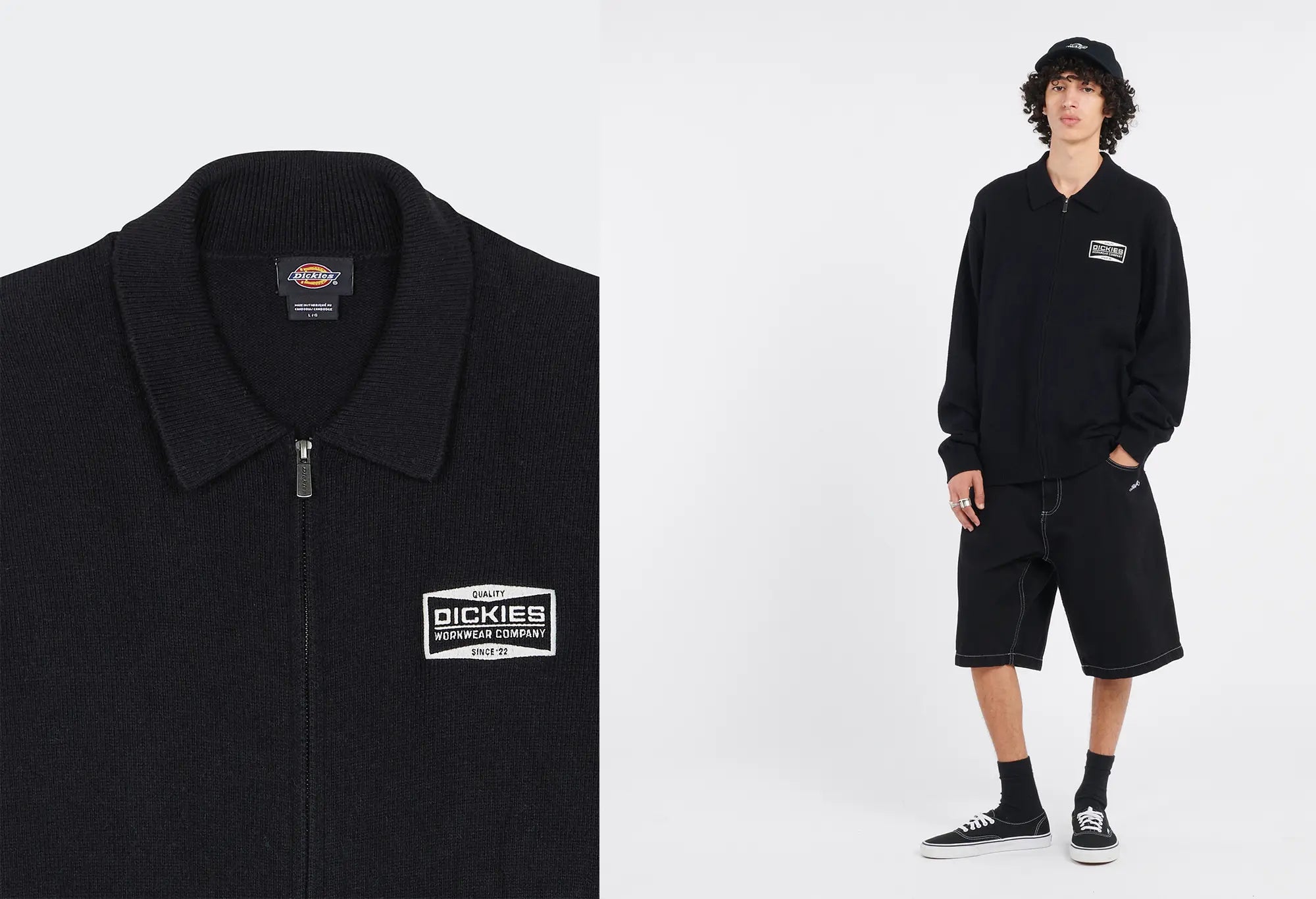 Dickies Bolivar FZ Sweater - Gilet Noir Dickies