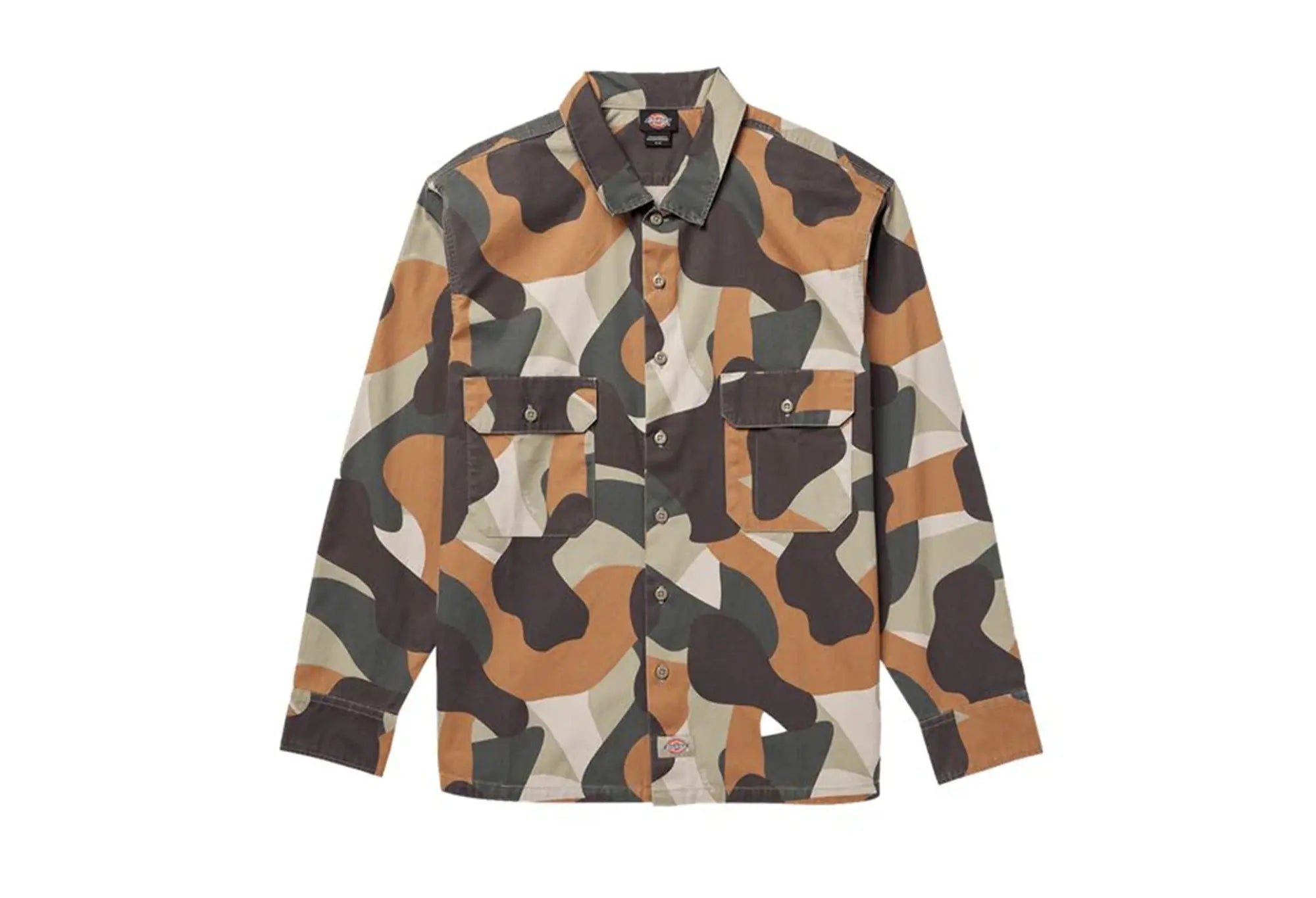 Dickies Camo Canvas Work Shirt Imperial Green Dickies