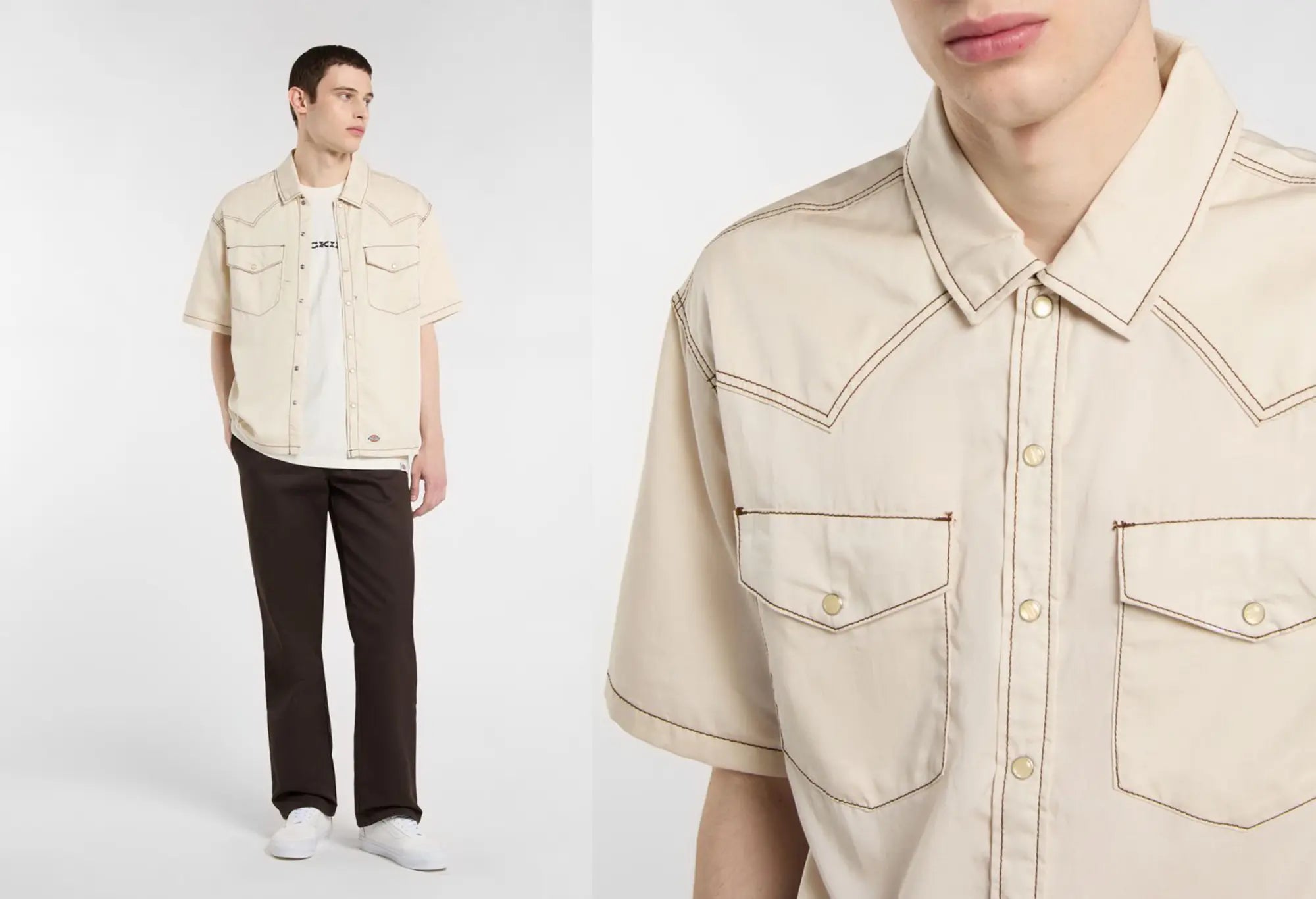 Dickies Chemise De Travail River Ranch Beige Dickies