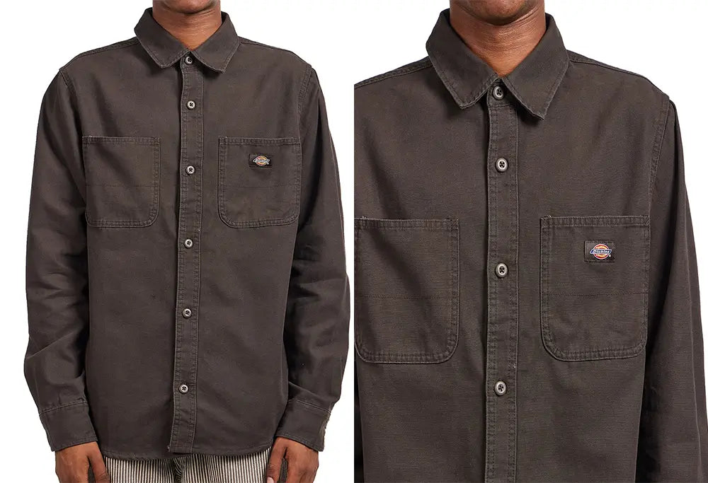 Dickies Chemise Duck Canvas Chocolate Brown Dickies