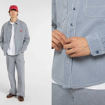 Dickies Chemise de travail Hickory style rétro indigo Dickies