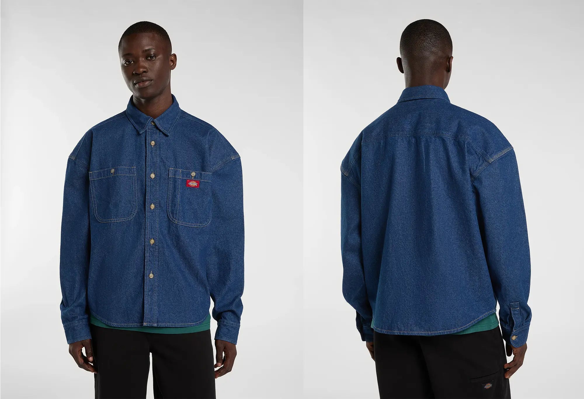Dickies Chemise en jean à manches longues Mechanic Raw Blue Dickies