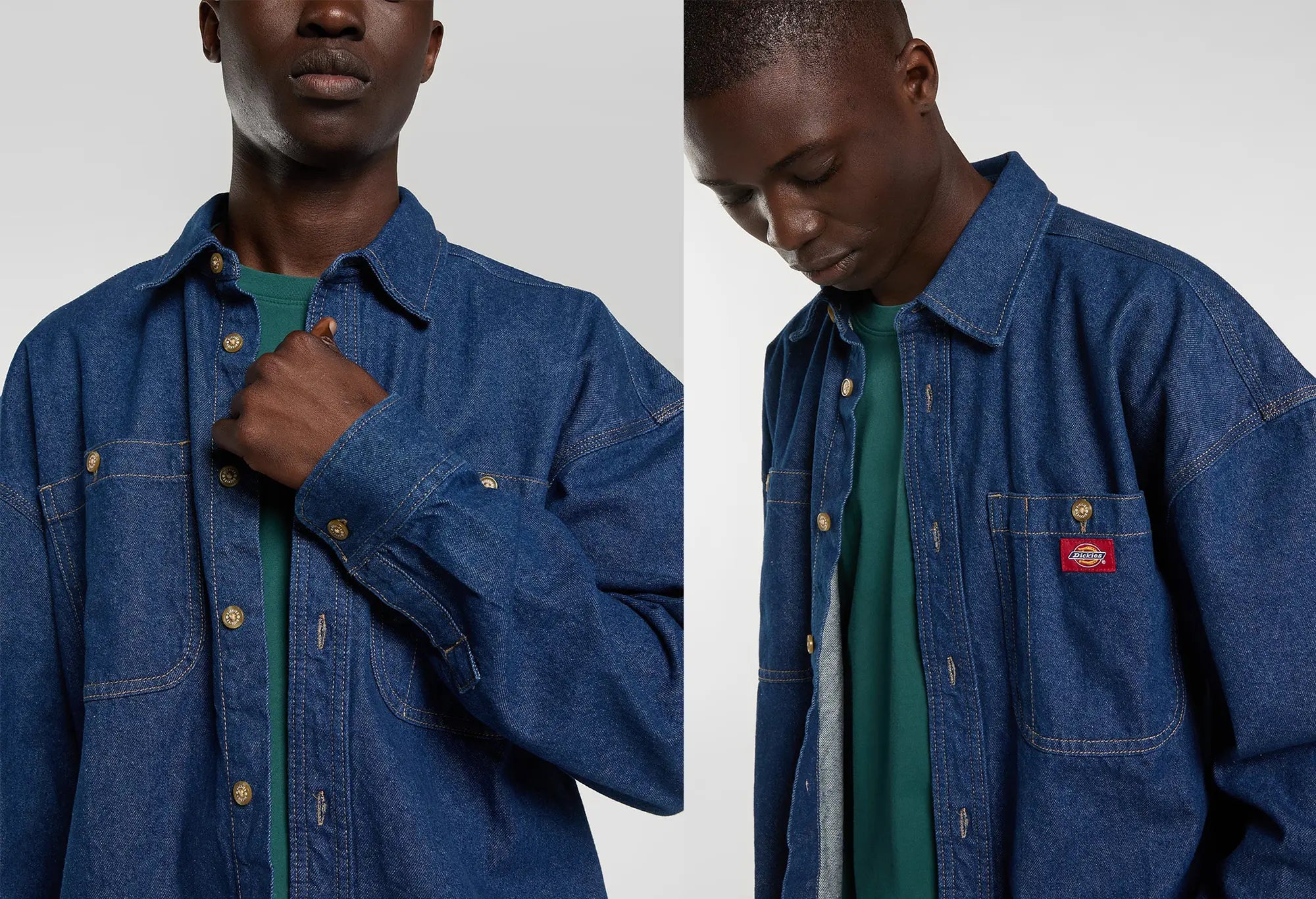 Dickies Chemise en jean à manches longues Mechanic Raw Blue Dickies