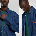 Dickies Chemise en jean à manches longues Mechanic Raw Blue Dickies