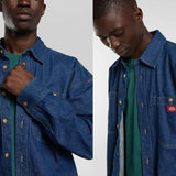 Dickies Chemise en jean à manches longues Mechanic Raw Blue Dickies
