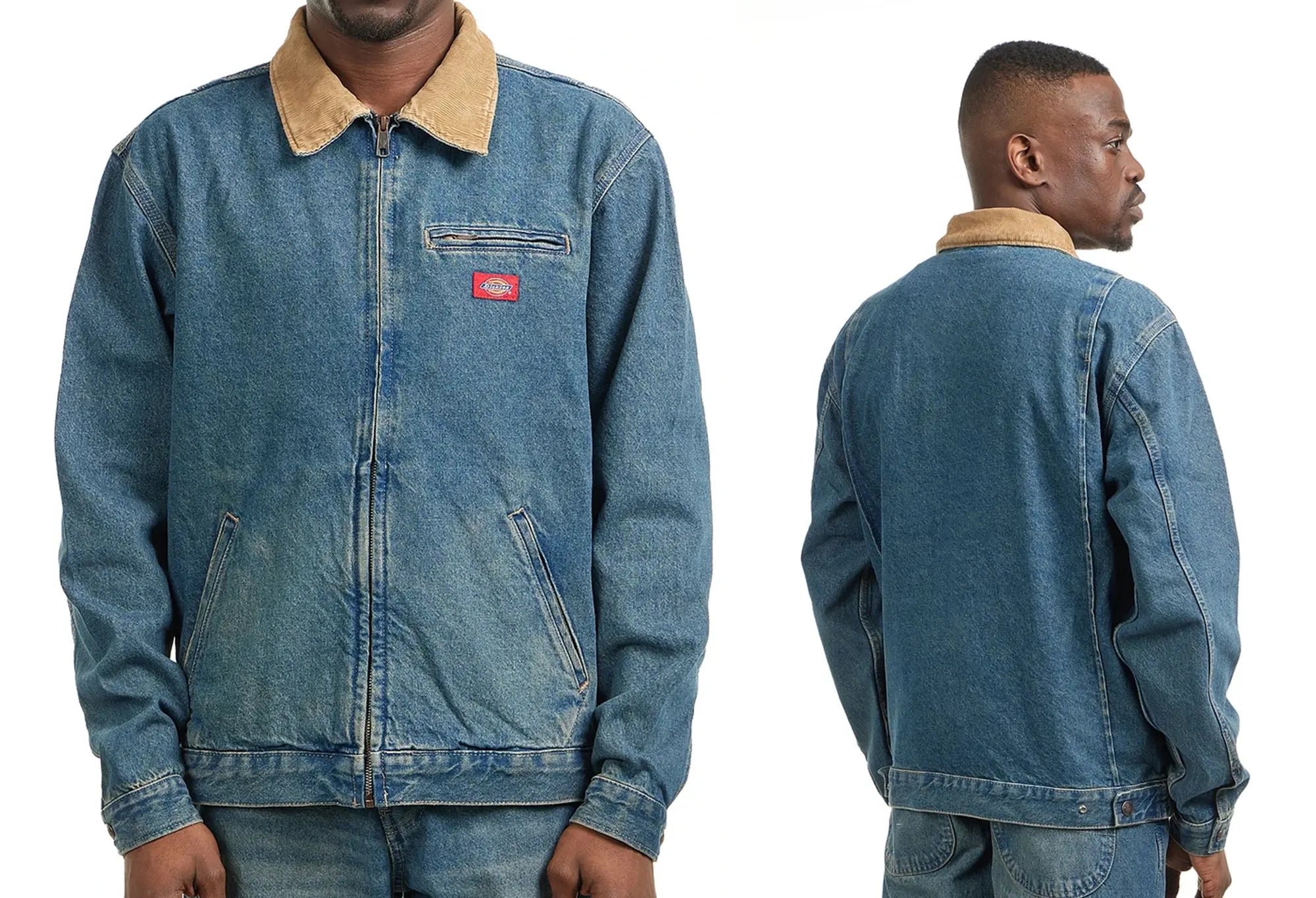 Dickies Denim Painter Jacket Khaki Tinted Blue Dickies