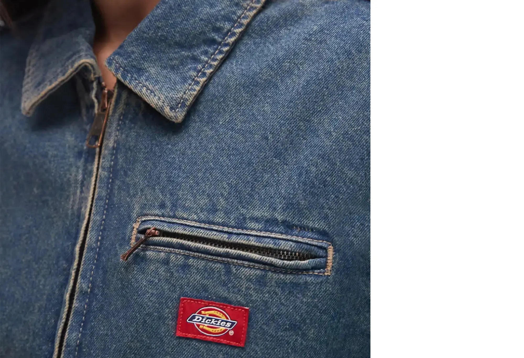 Dickies Denim Painter Jacket W Khaki Tinted Blue Dickies