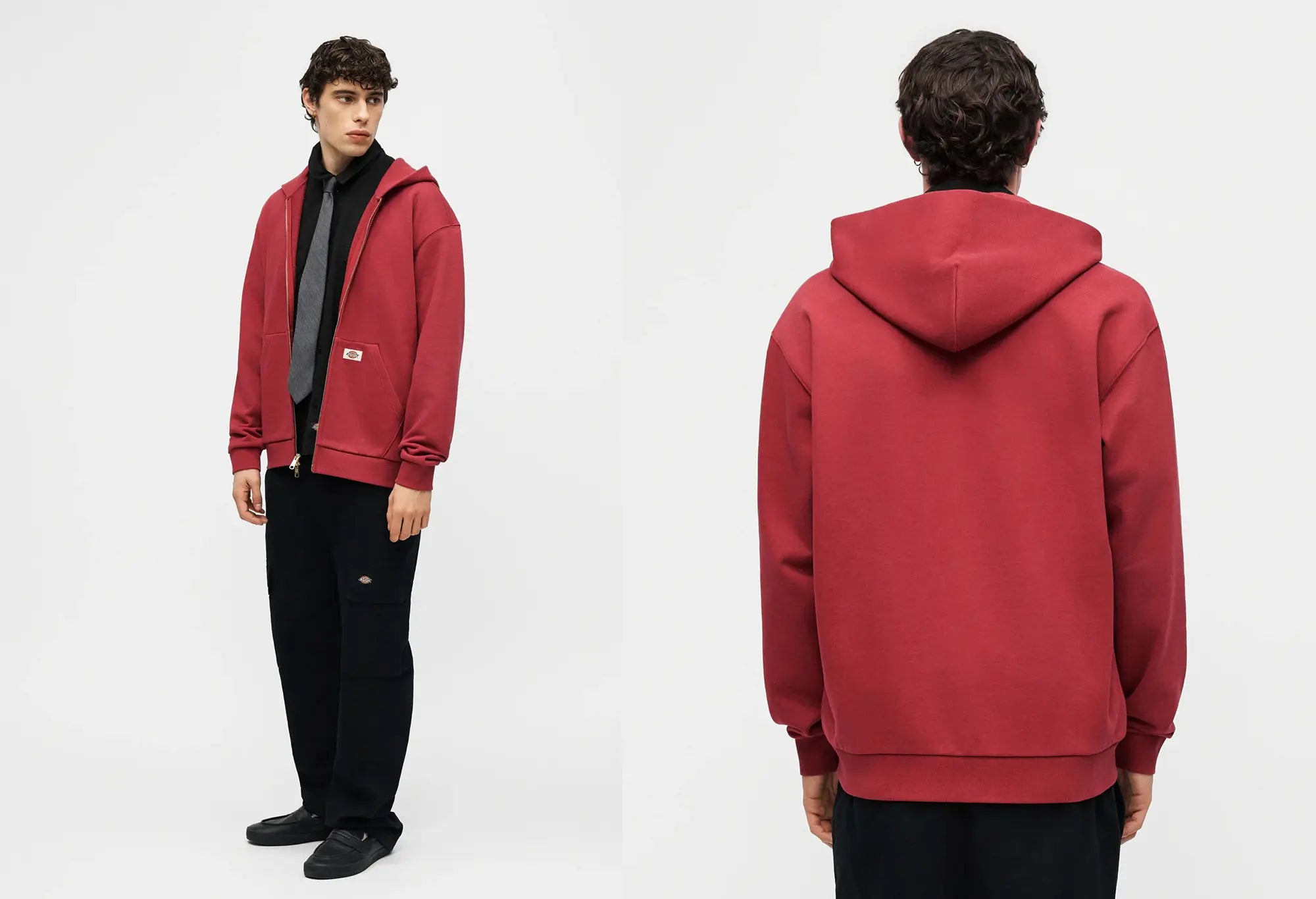 Dickies Fostoria Hoodie - Zip-up sweatshirt - Rouge Dickies