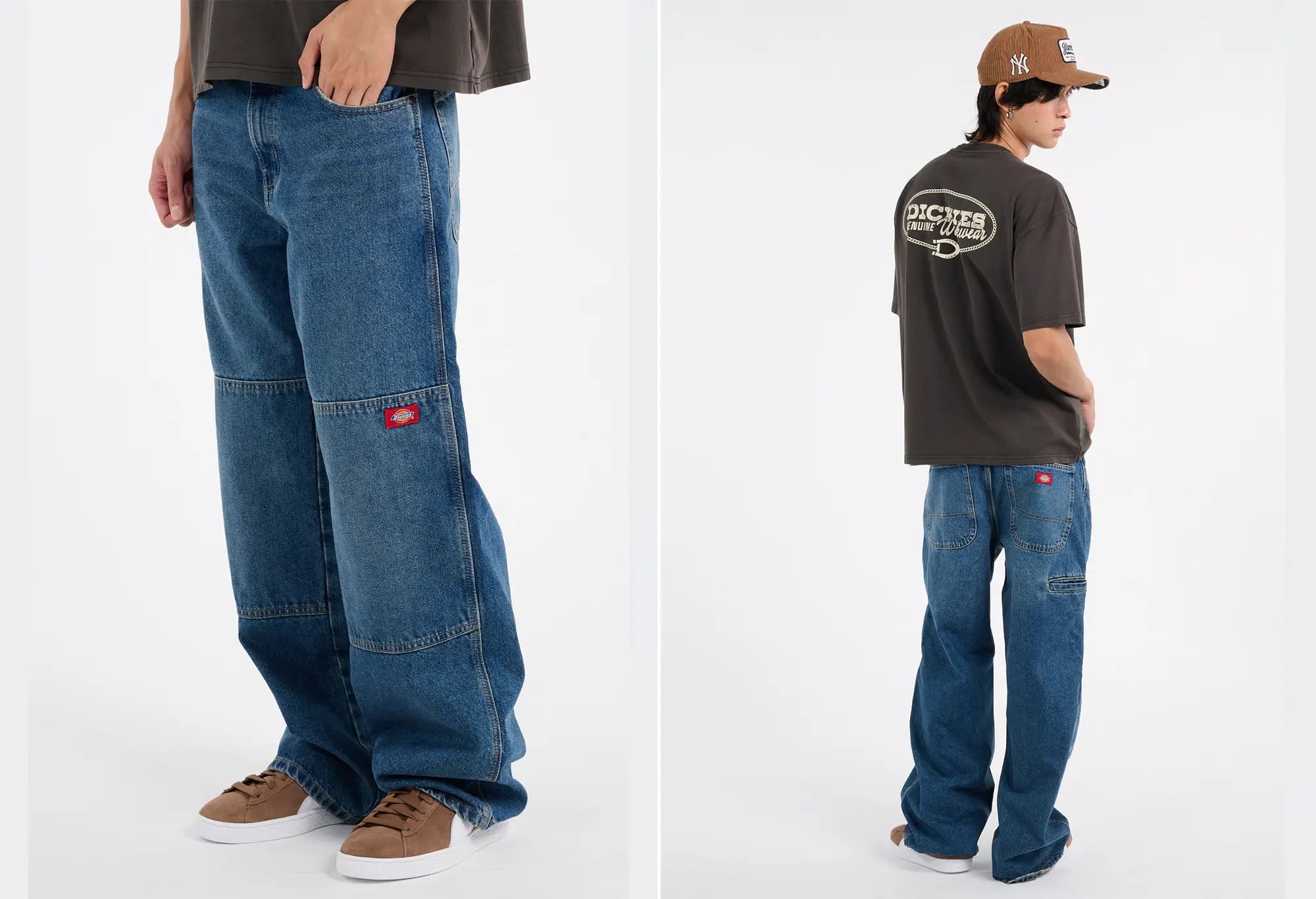 Dickies Jean Ample Double Knee - Bleu Dickies