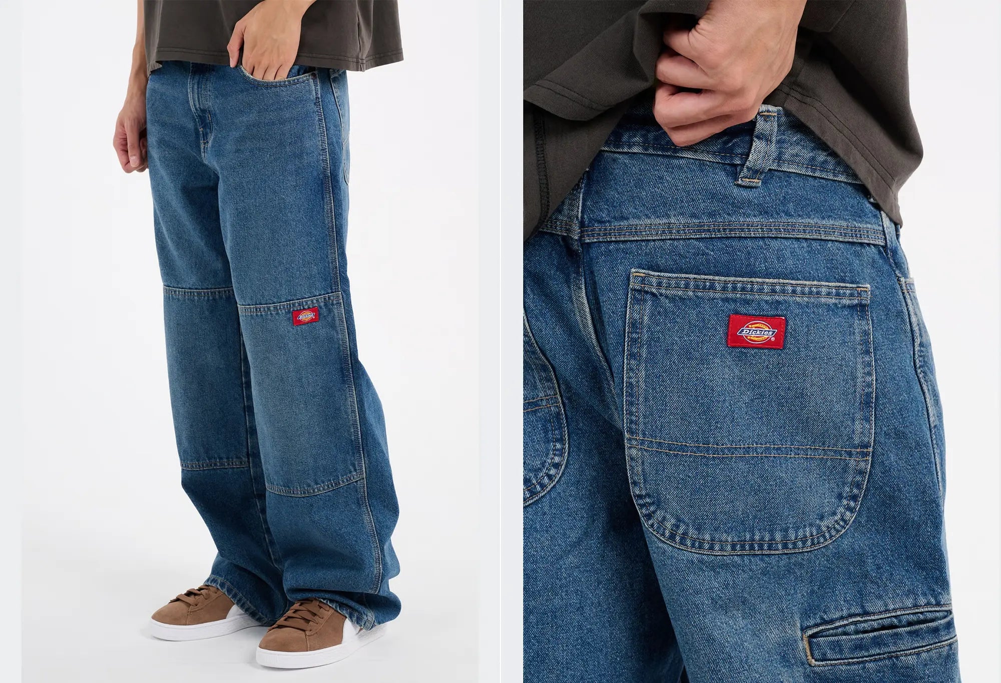 Dickies Jean Ample Double Knee - Bleu Dickies