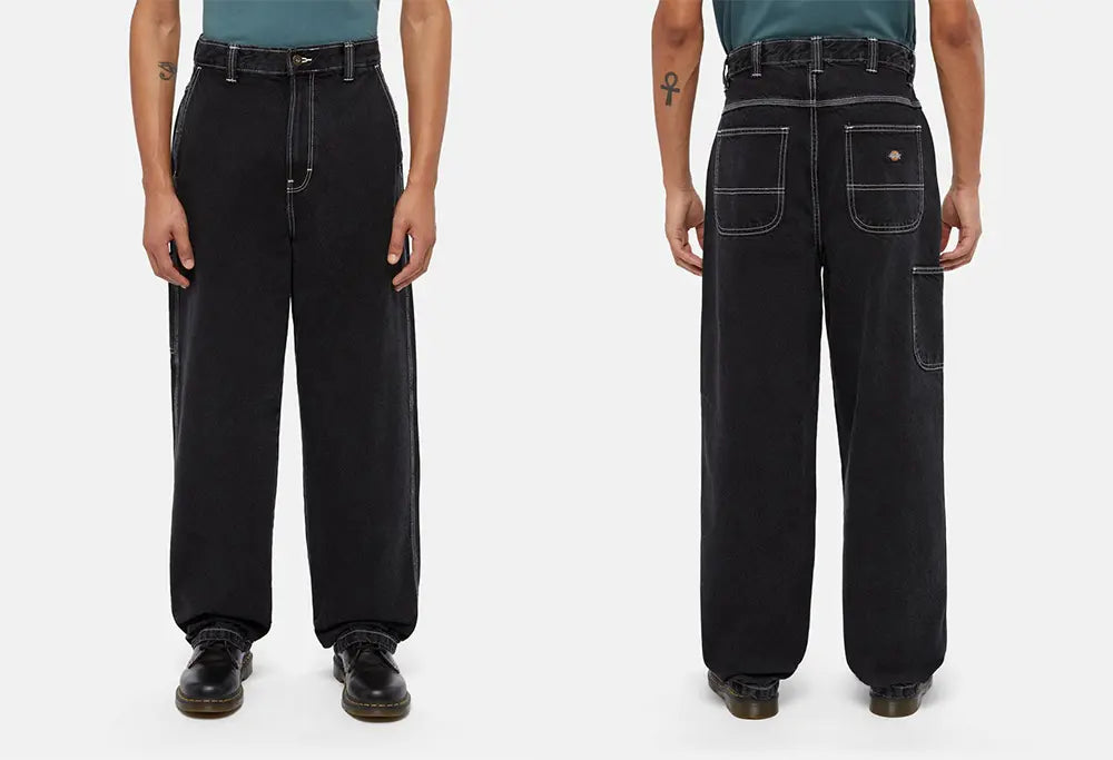 Dickies Jean Madison Baggy noir délavée Dickies