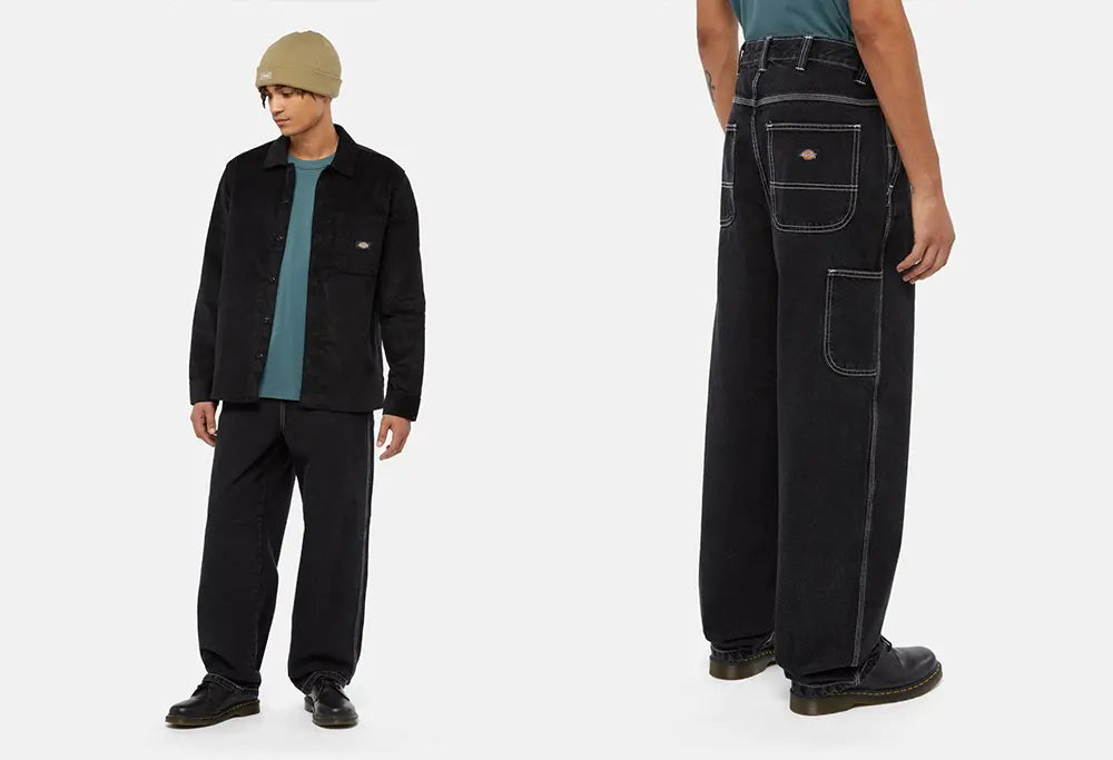 Dickies Jean Madison Baggy noir délavée Dickies