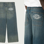 Dickies Jean droit Ample Hilham Kaki blue Dickies