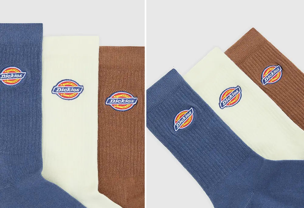 Dickies Lot de 3 Chaussettes - Valley Grove - Indigo Dickies