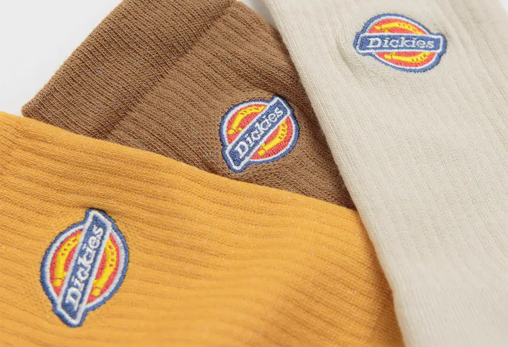 Dickies Lot de 3 Chaussettes - Valley Grove - Stone Dickies