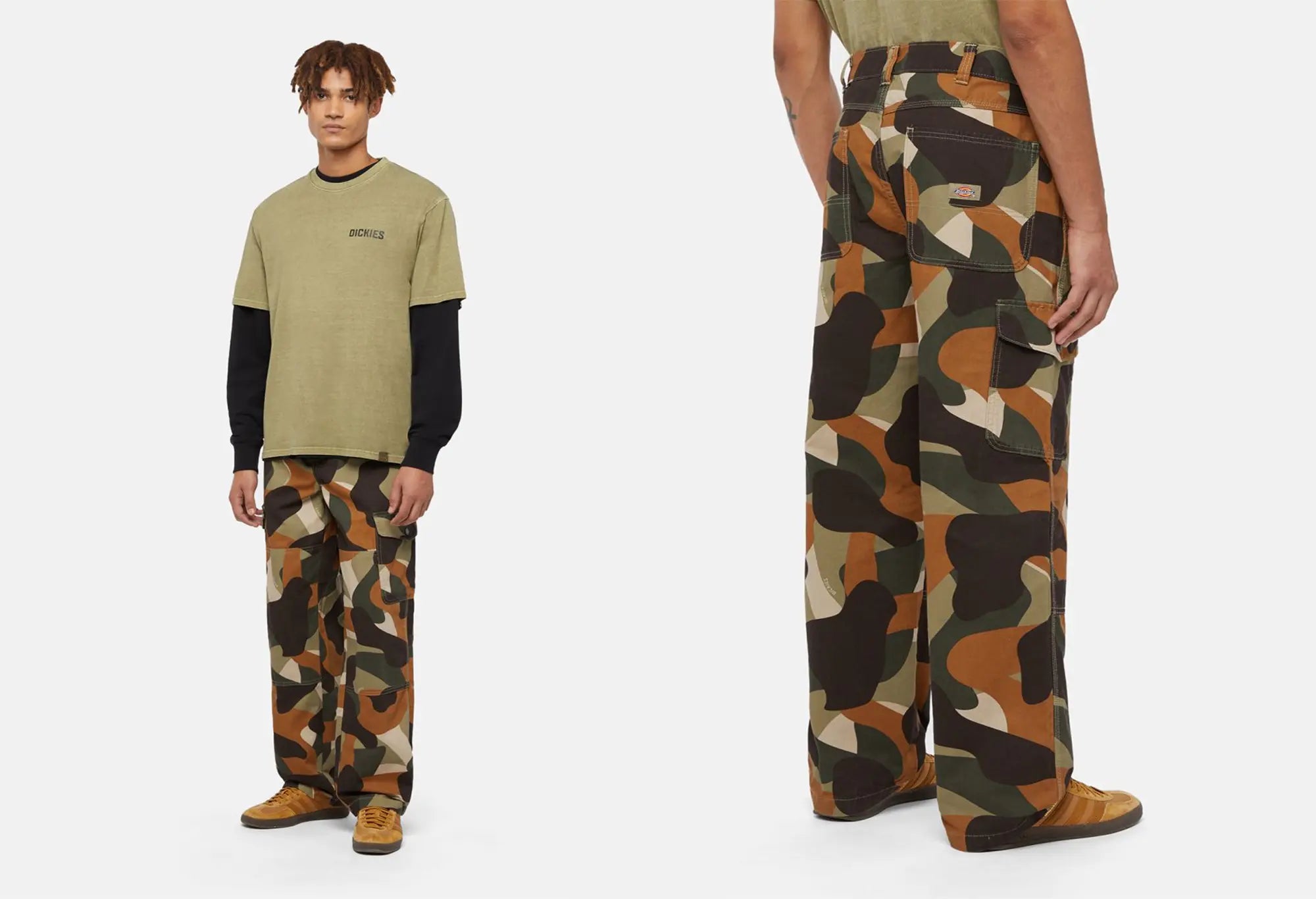 Dickies Pantalon Cargo Camo Imperial Green Dickies