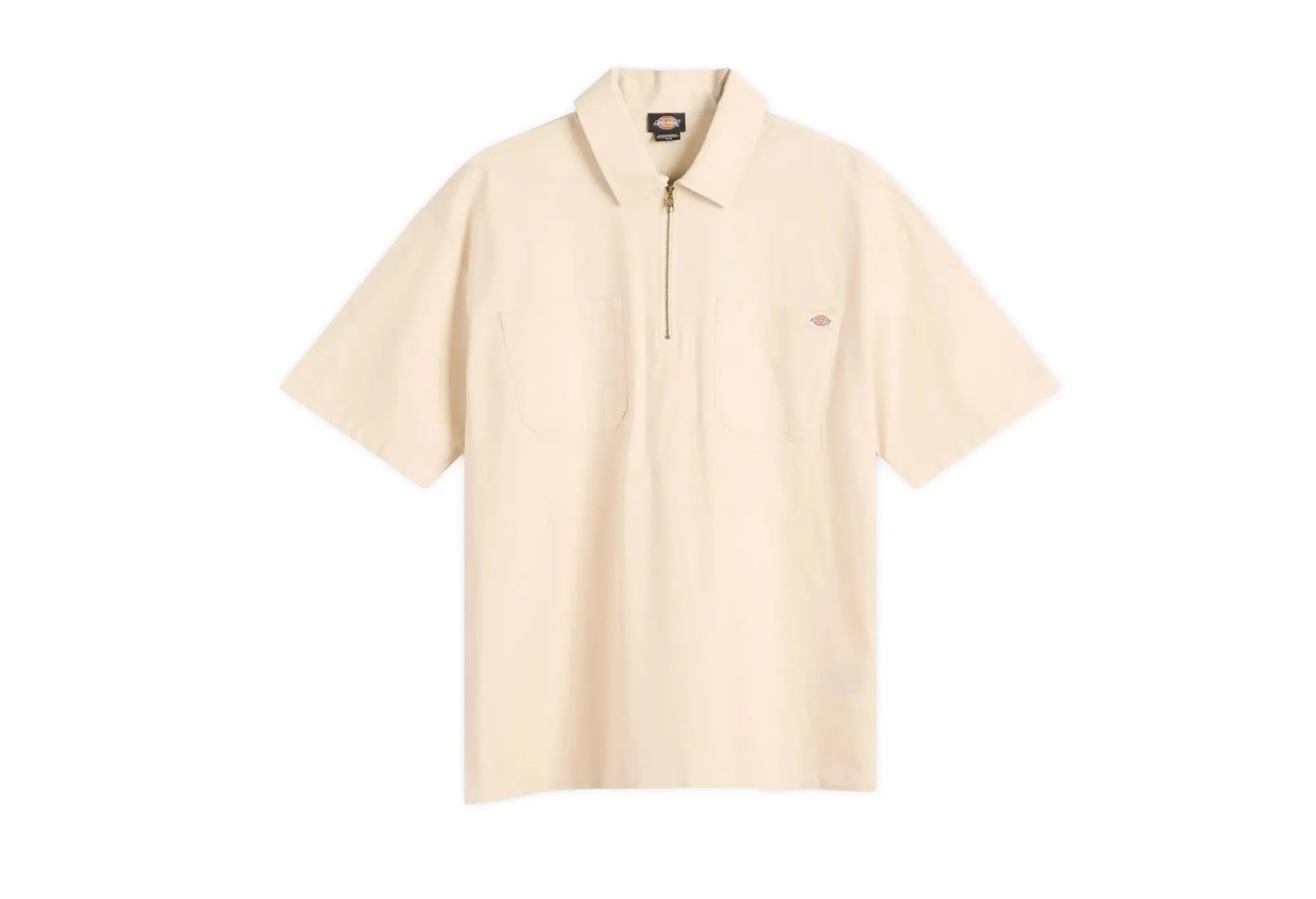 Dickies Ranch QZ Shirt SS - Beige Dickies