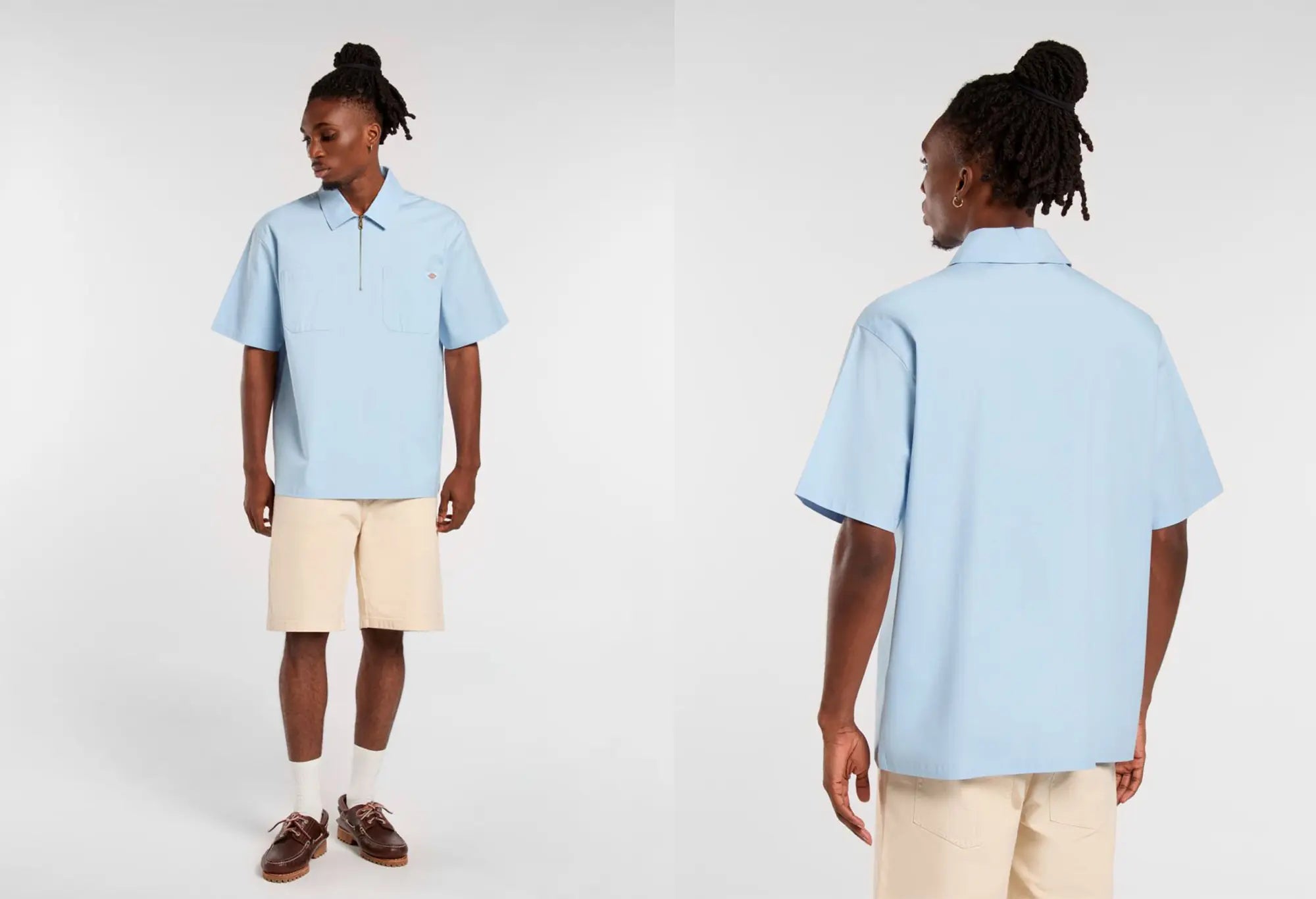 Dickies Ranch QZ Shirt SS - Skyway Dickies