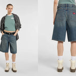 Dickies Short en jean ample 957 13-Inch - Khaki tinted blue Dickies