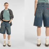 Dickies Short en jean ample 957 13-Inch - Khaki tinted blue Dickies