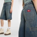 Dickies Short en jean ample 957 13-Inch - Khaki tinted blue Dickies