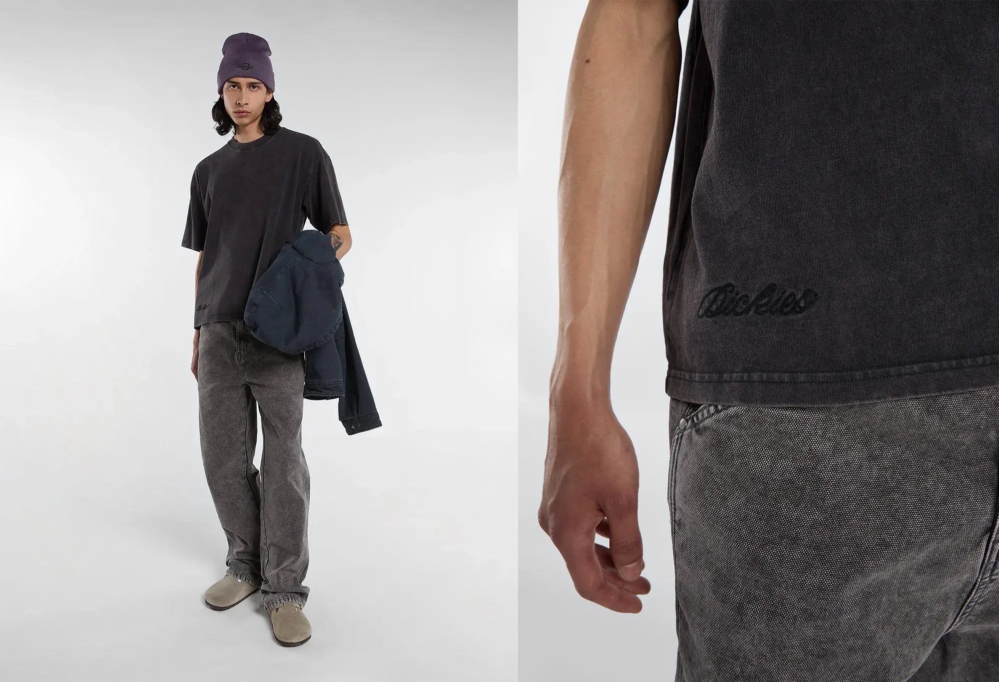 Dickies T-shirt mi-lourd Baker - Noir Dickies