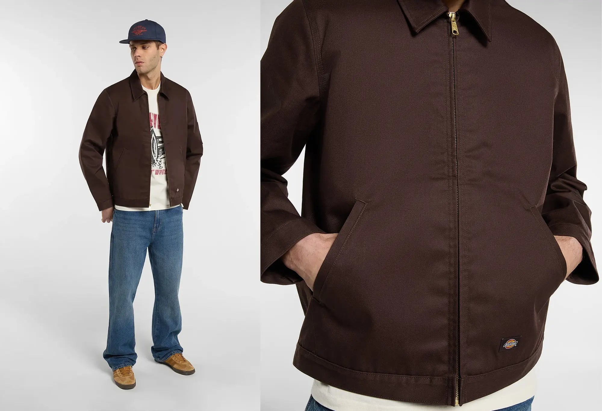 Dickies Veste Eisenhower Doublée - Marron Dickies