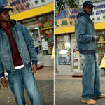 Dickies Veste en jean à capuche Hilham Bleu Clair Dickies