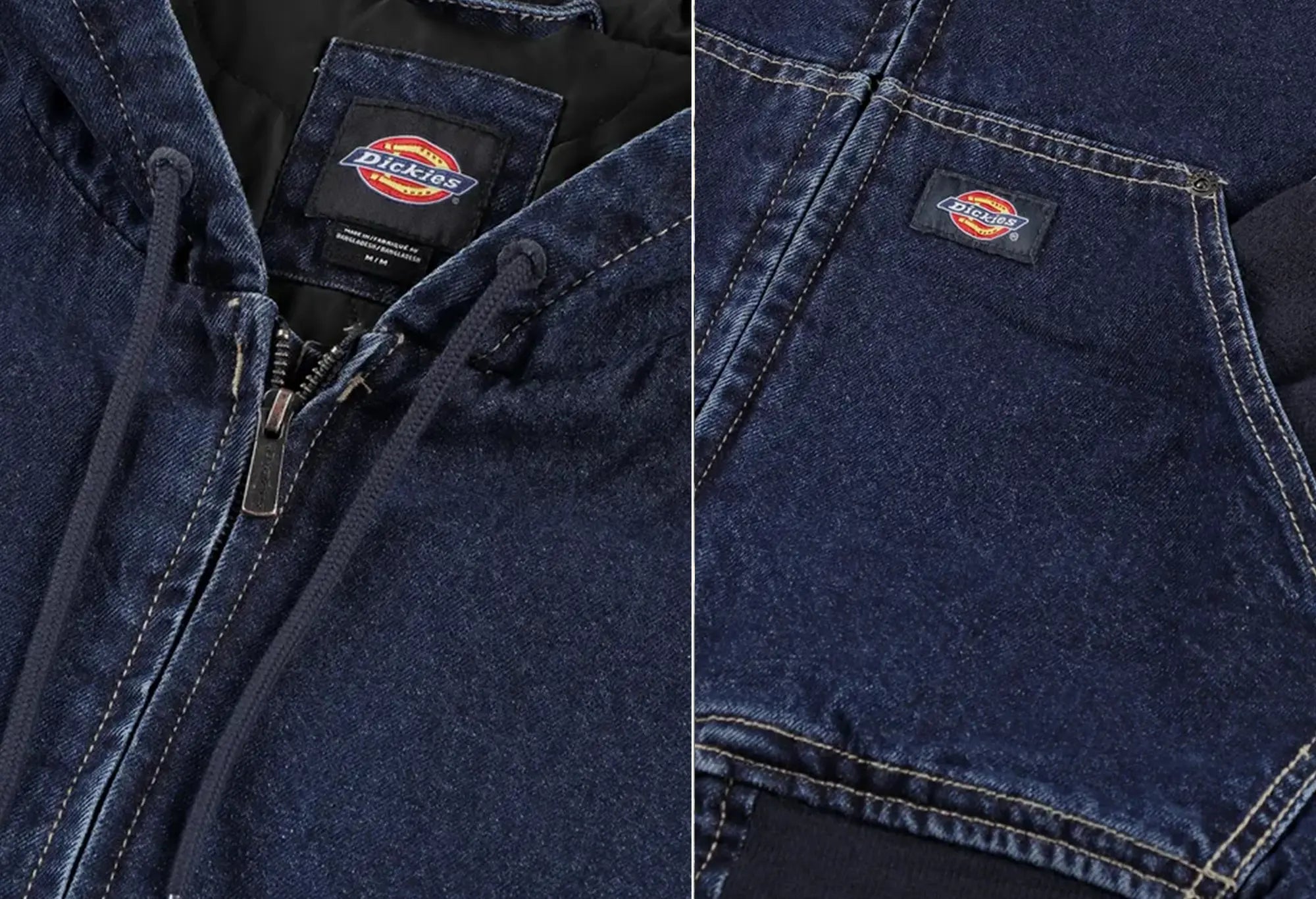 Dickies Veste en jean à capuche Hilham Dark Indigo Dickies