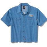 Dickies X Harley Davidson Chemise de Travail Chambray Bleu Dickies