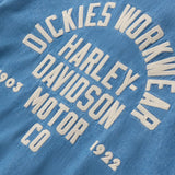 Dickies X Harley Davidson Chemise de Travail Chambray Bleu Dickies