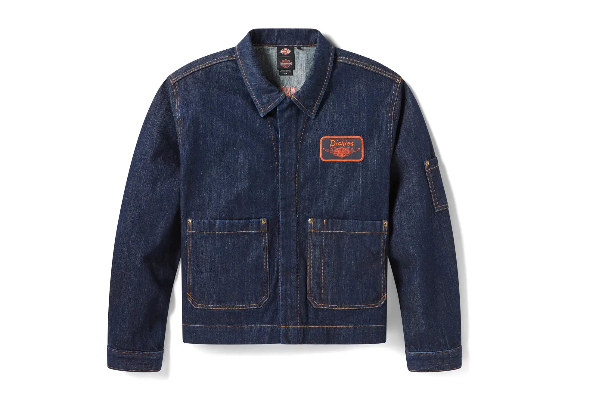 Dickies X Harley Davidson Denim Jacket Rinsed Indigo Dickies
