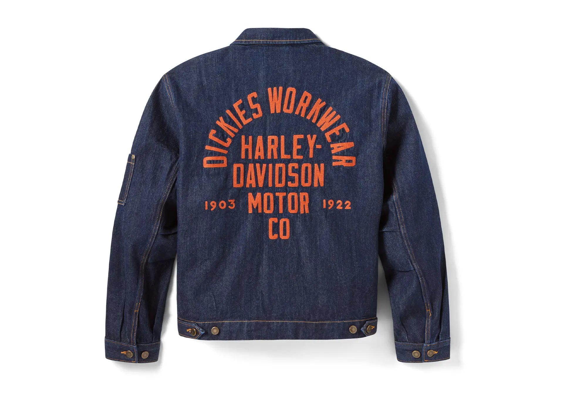 Dickies X Harley Davidson Denim Jacket Rinsed Indigo Dickies