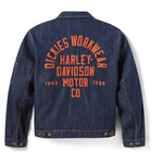Dickies X Harley Davidson Denim Jacket Rinsed Indigo Dickies