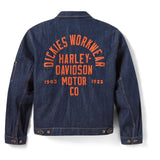 Dickies X Harley Davidson Denim Jacket Rinsed Indigo Dickies