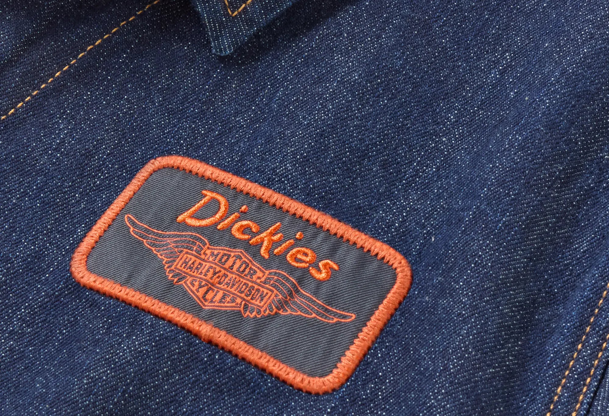 Dickies X Harley Davidson Denim Jacket Rinsed Indigo Dickies