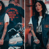 Dickies X Harley Davidson Veste ss Manche rinsed denim Dickies