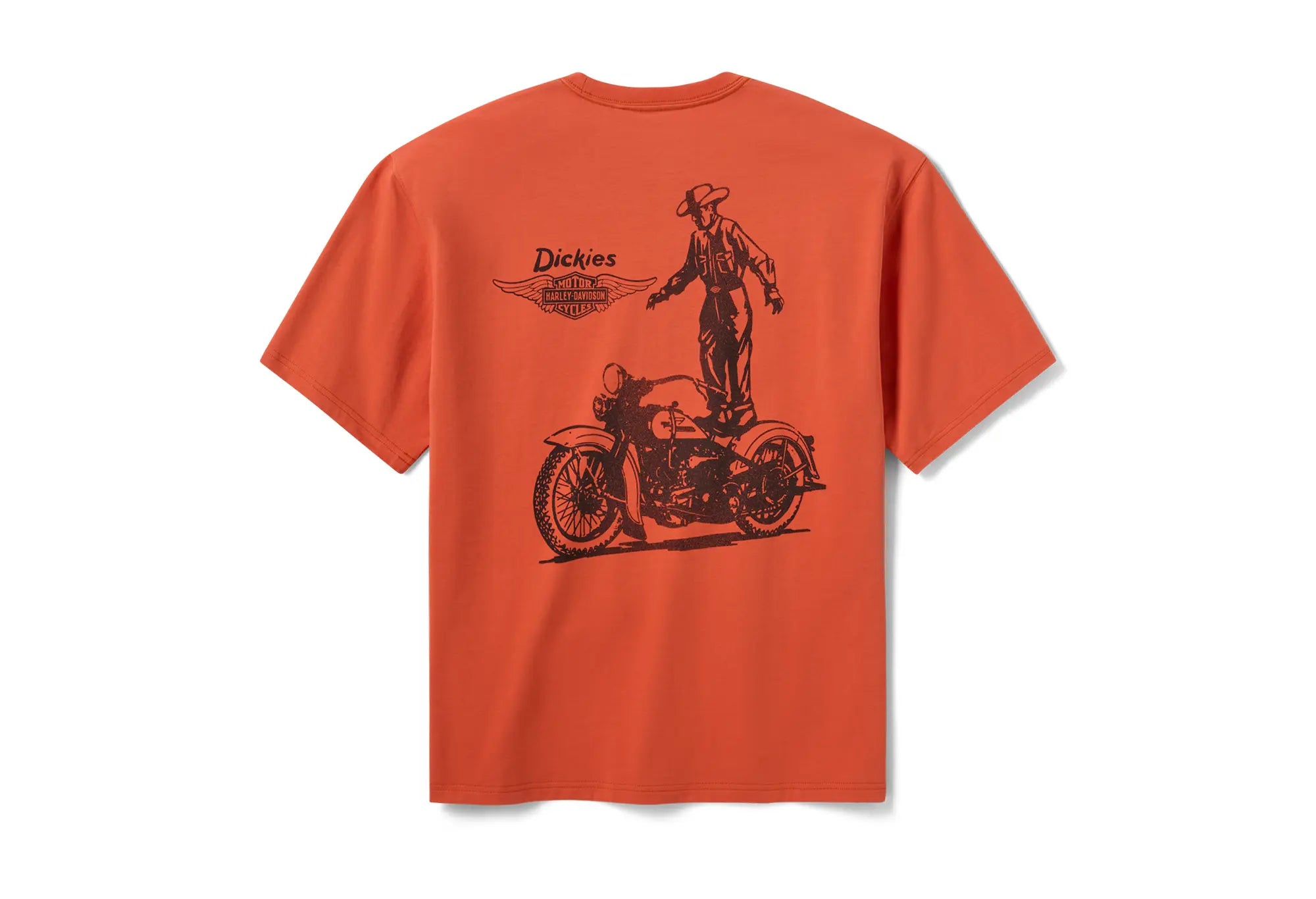 Dickies X Harley Davidson Vintage Orange T-Shirt Dickies