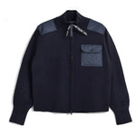 Gilet tricoté TAION poche poitrine - bleu marine - Taion