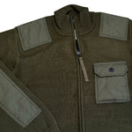 Gilet tricoté TAION poche poitrine - olive - Taion