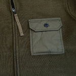 Gilet tricoté TAION poche poitrine - olive - Taion
