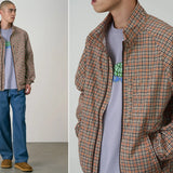 Gramicci Checkered Shell Jacket - Brick Check Gramicci